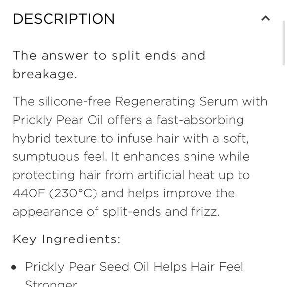 NIB christophe robin regenerating serum for hair prickly pear - Picture 5 of 6